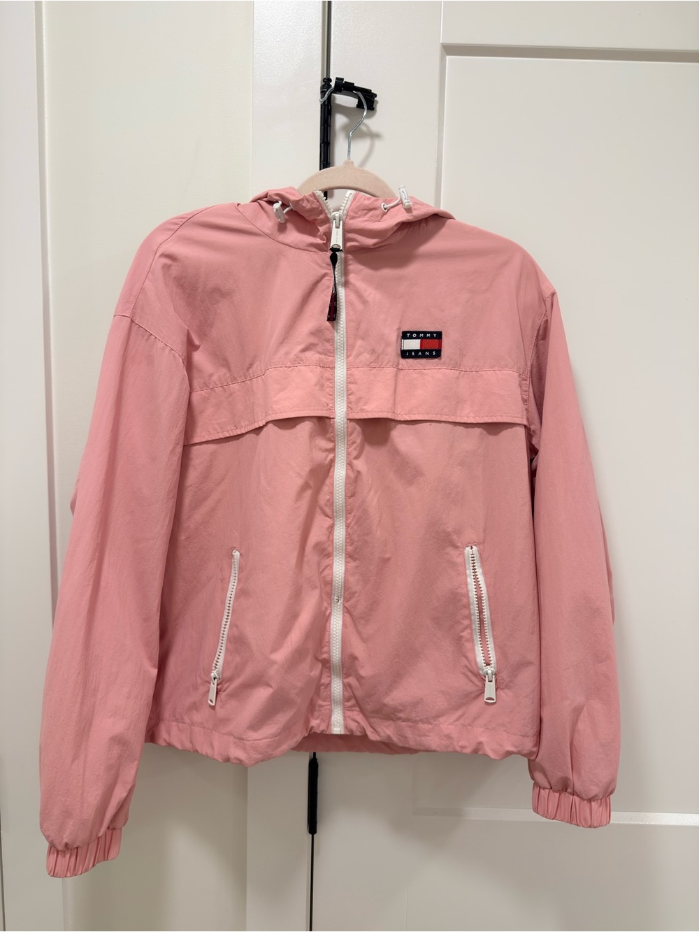 Tommy Hilfiger Pink Hooded Windbreaker Jacket